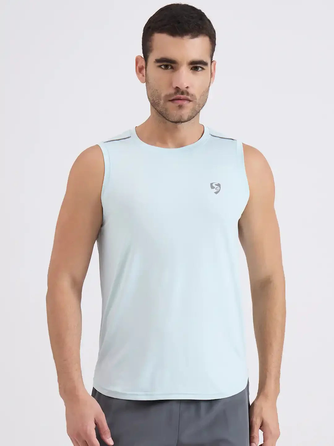 SG H2MV83581 Men Sky Rare T-Vest