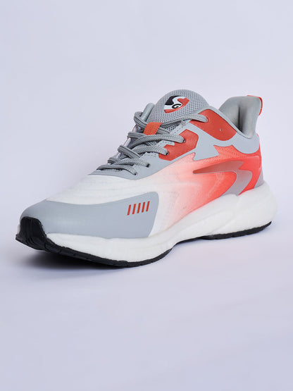 SG GLIDE Running Sports Shoes Men and Boys - Red/White/Grey
