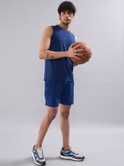 SG Men's T-Vest Melange Blue
