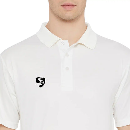 SG Senior Club Half Sleeve Cricket Shirt Whites
