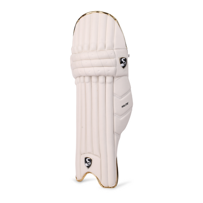 SG Hilite White/Golden Batting Legguards