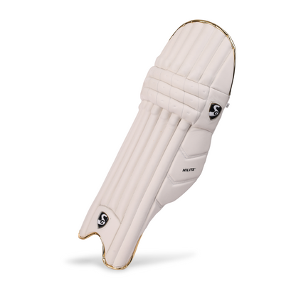 SG Hilite White/Golden Batting Legguards