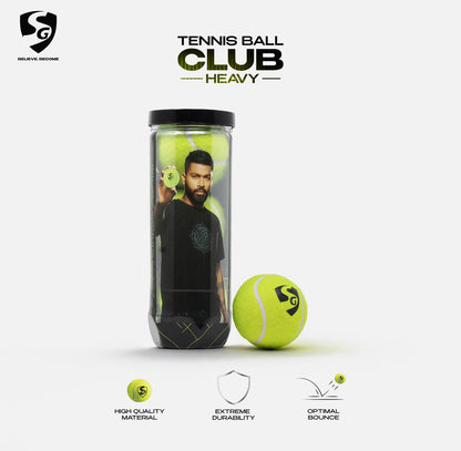 SG Club Heavy Green Cricket Balls (PACK OF 3)
